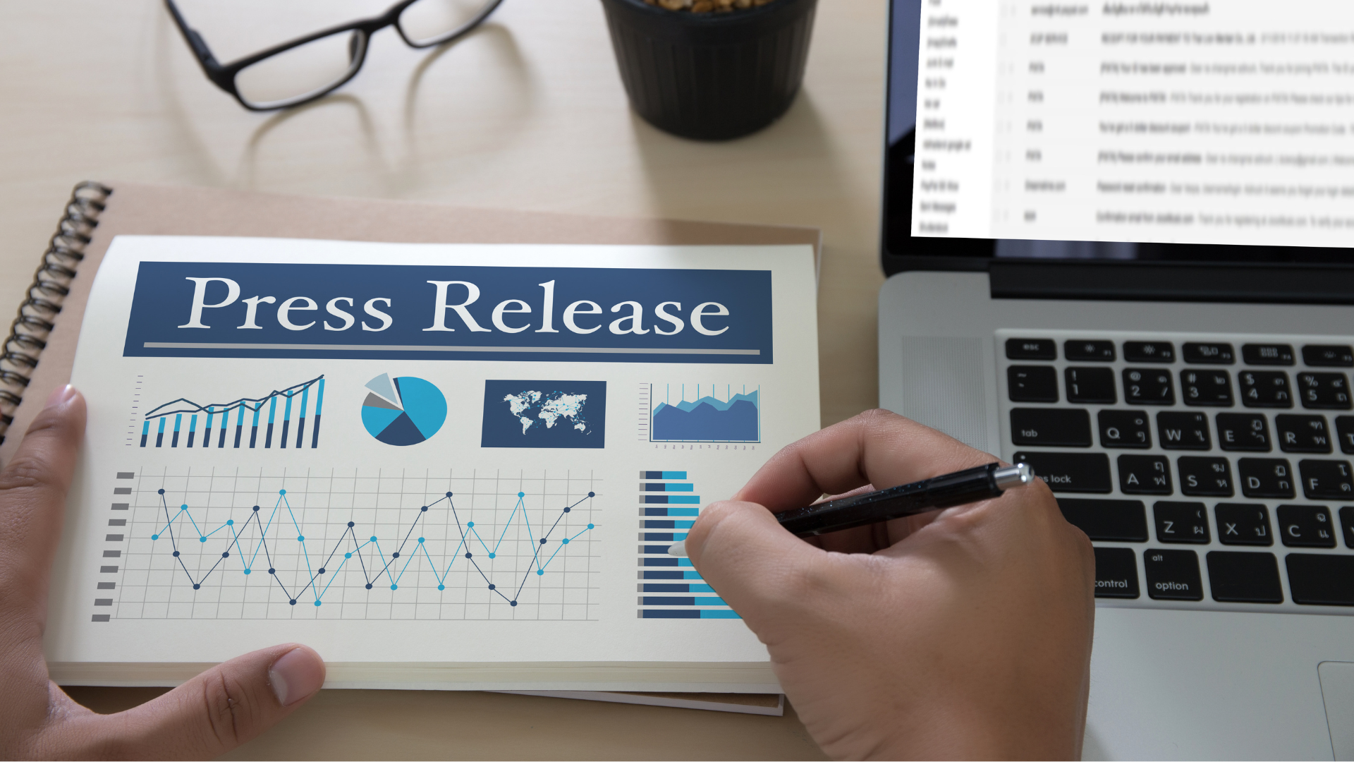 Press Release with graphs and charts
