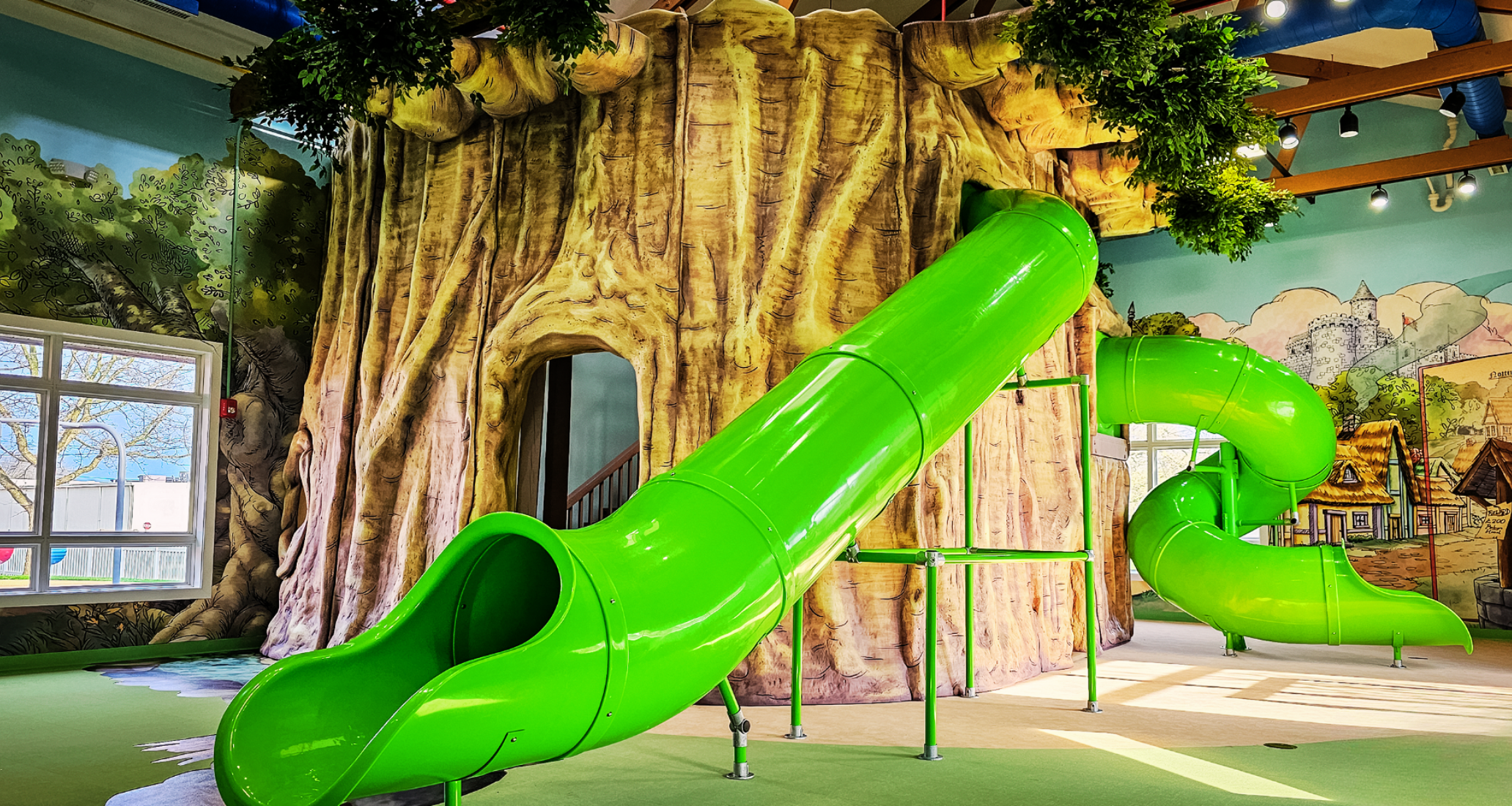 Wacky World Studios Indoor Play Space with Slides