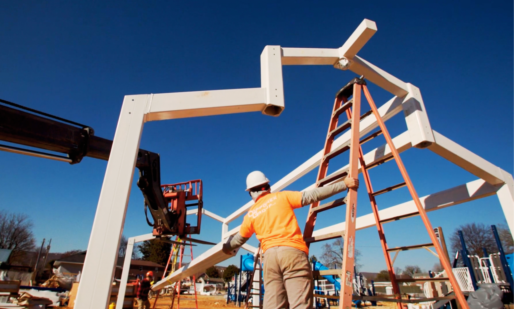 Construction Crew working on Pendergrass playground
