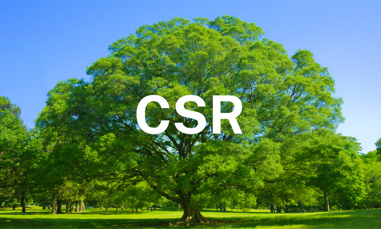 Corporate Social Responsibility with large tree