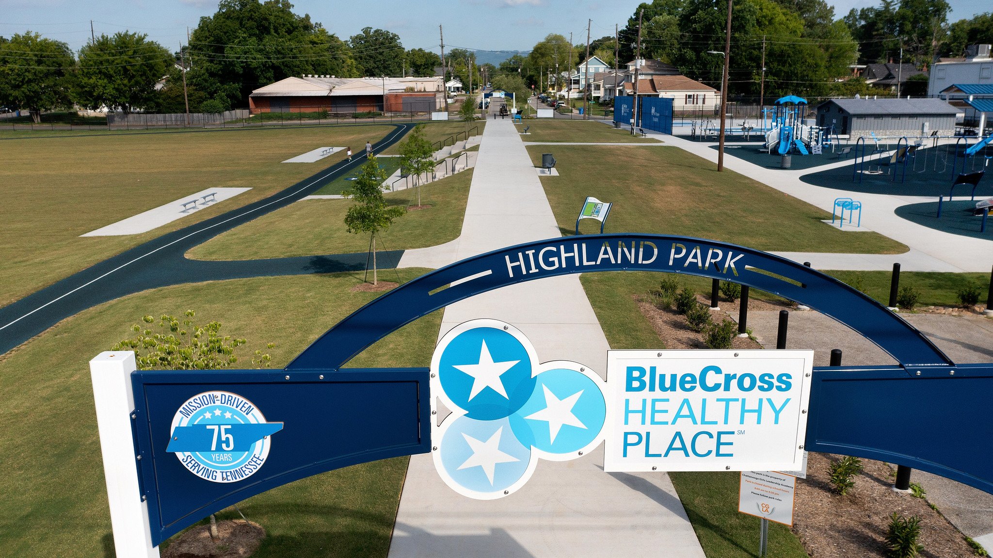 BCBS community playground signage