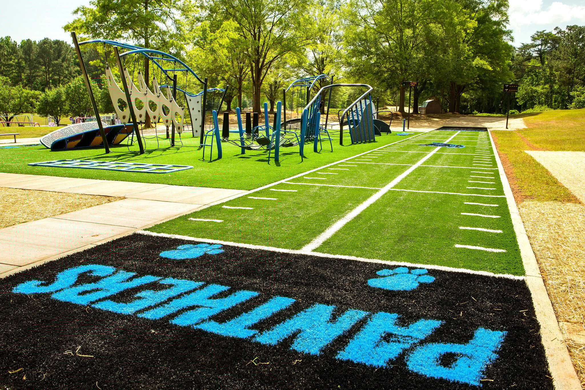 Carolina Panthers branded IMPACT Parks Challenge Course