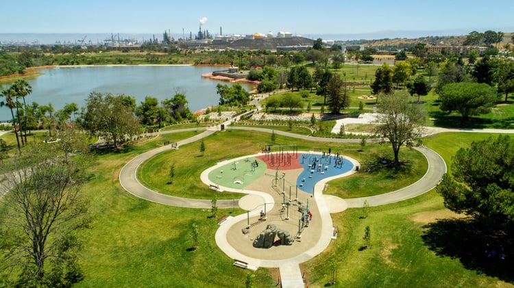 Arial view of a Kaiser Permanente park