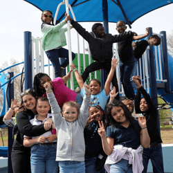Kids on BlueCross Healthy Place playground