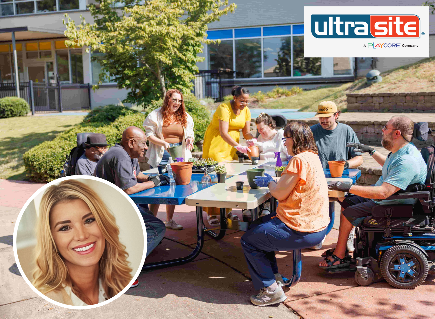 Stephanie Devine Header Image with UltraSite table in background