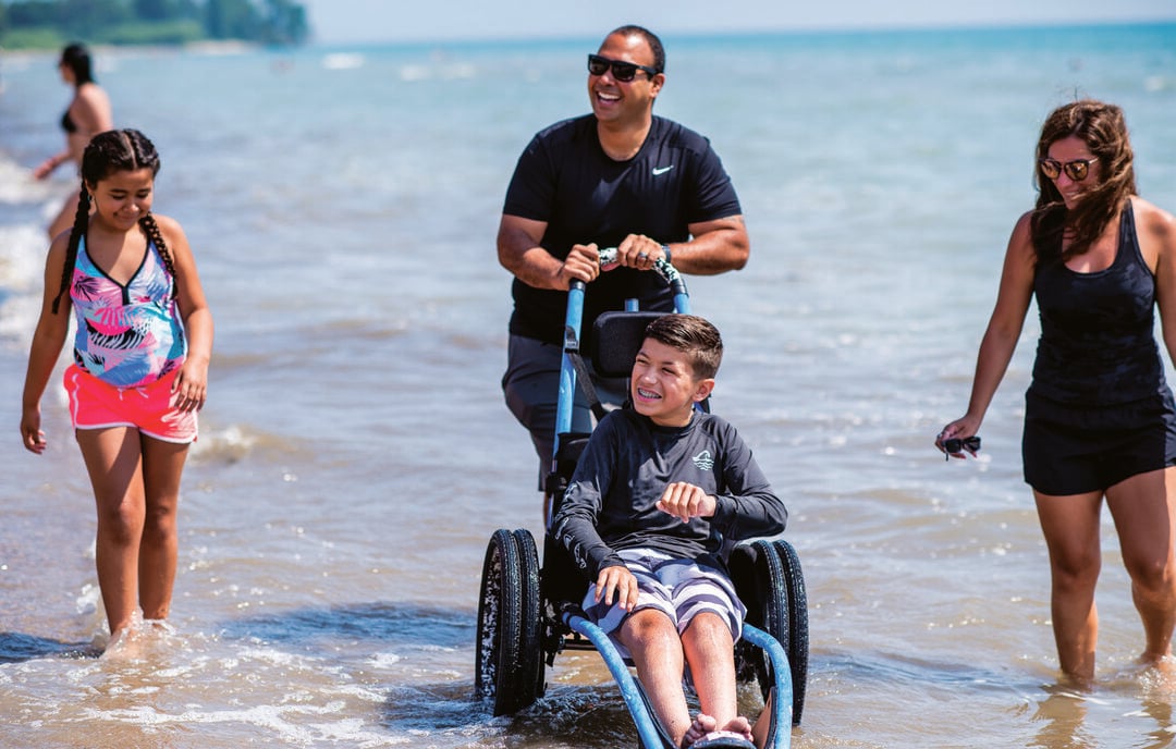 Brandford Beach Wheelchair User